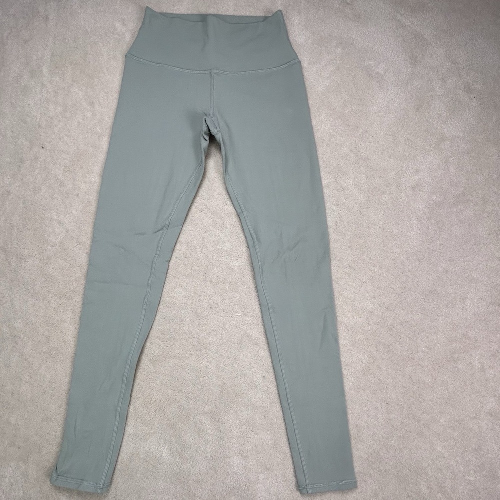 Alo Yoga Women's Small Dash Leggings High Waist Ankle Green